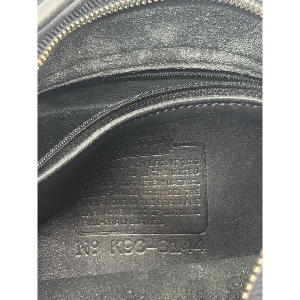 Vintage Coach Legacy Studio Flap Crossbody Messenger Bag Black Leather 9144 - Picture 3 of 12